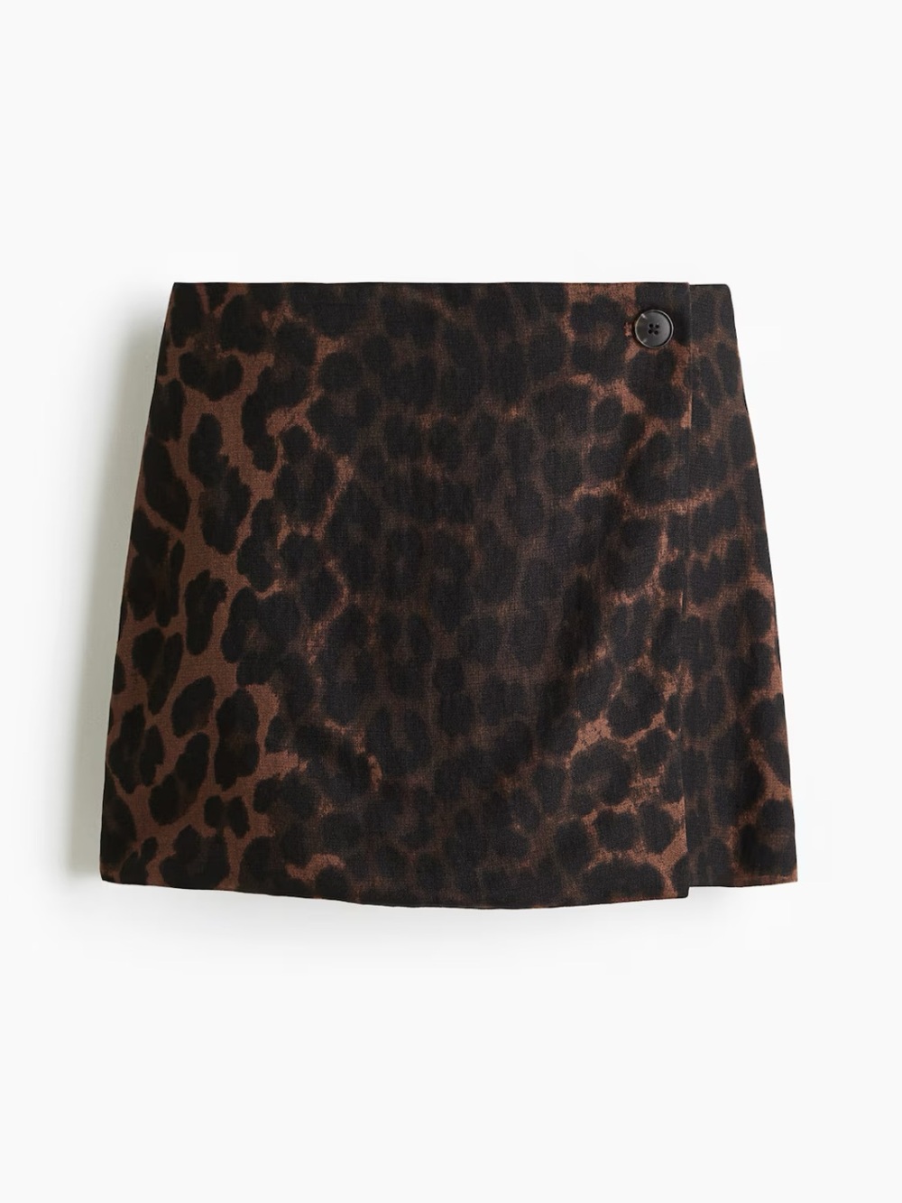 H&M - Wrap Skort | Brown/Leopard